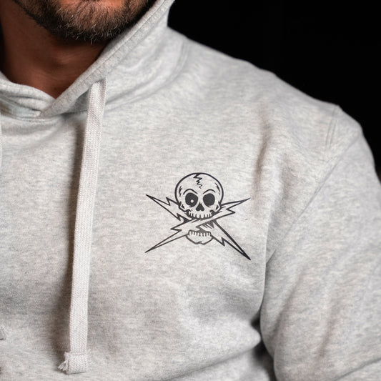 TTG Hoodie Skull Lightning - chest detail