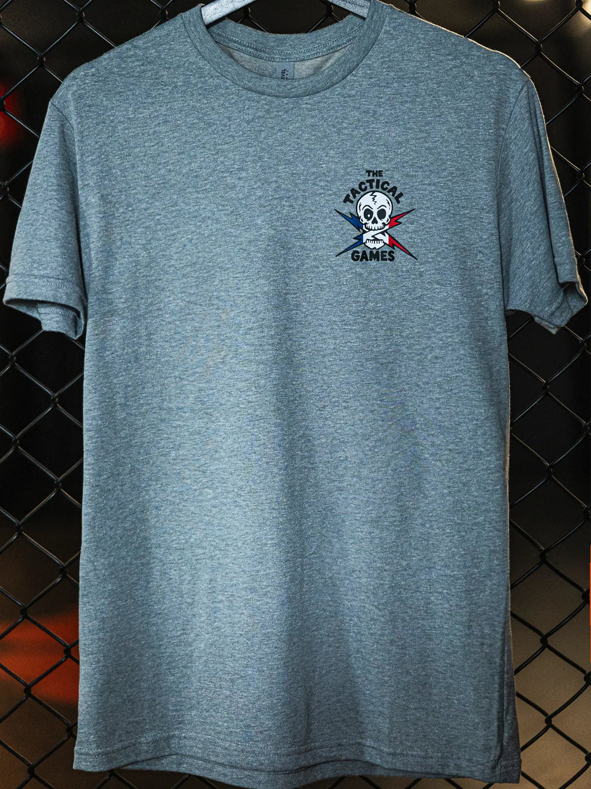 The Tactical Games French flag Lightning Skull T-shirt - photo 3