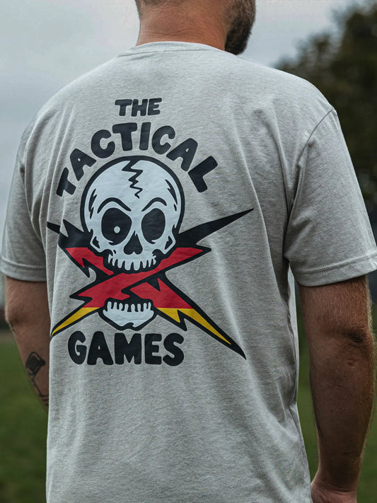 The Tactical Games German flag Lightning Skull T-shirt - photo 2