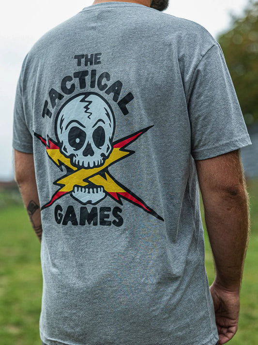 The Tactical Games Spanish flag Lightning Skull T-shirt - photo 2