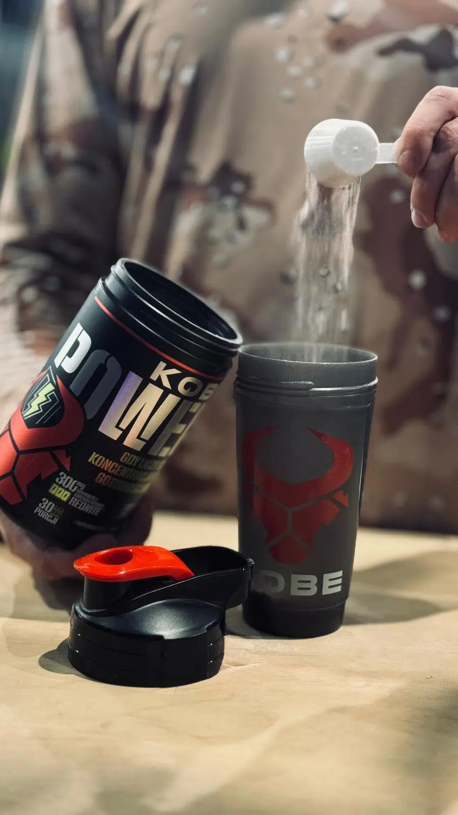 KOBE POWER shaker bottle with KOBE POWER
