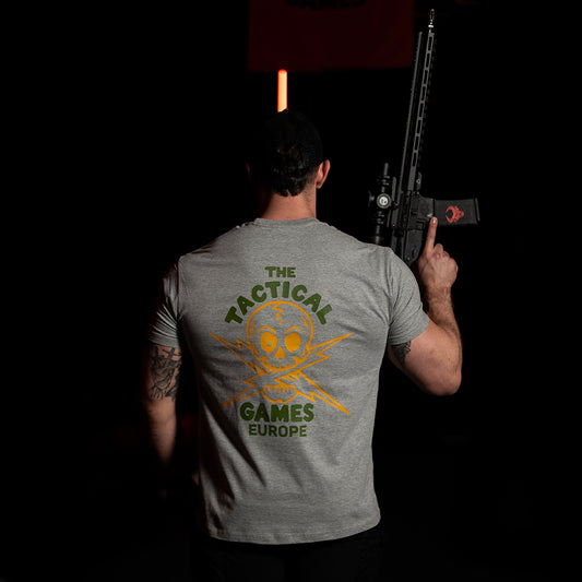 TTG Europe Skull T-shirt grey - back
