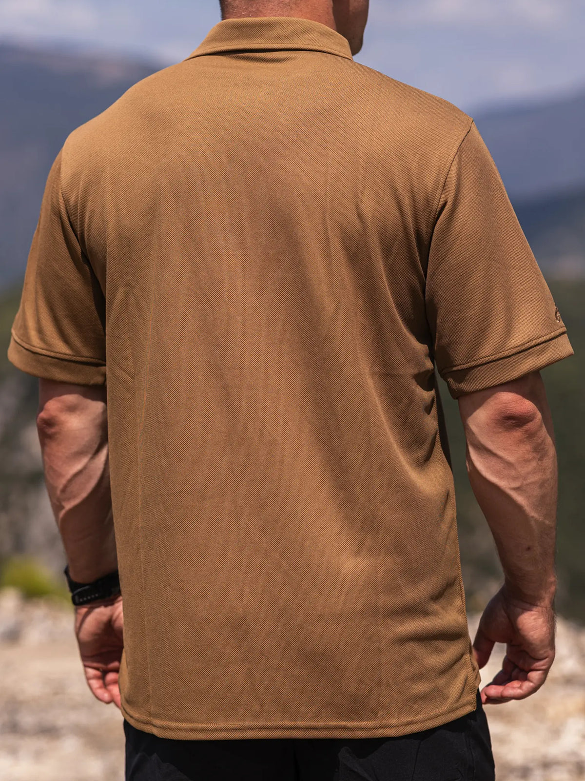 TTG polo shirt coyote - detail