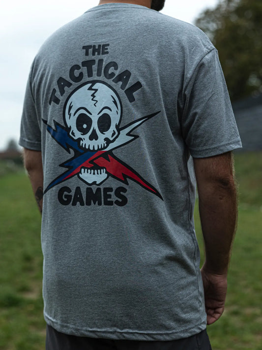 The Tactical Games French flag Lightning Skull T-shirt - photo 2
