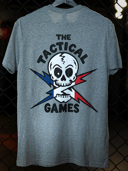 The Tactical Games French flag Lightning Skull T-shirt - photo 4