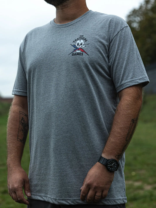 The Tactical Games French flag Lightning Skull T-shirt - photo 1