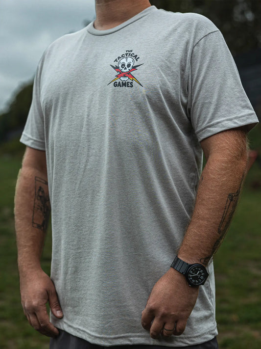 The Tactical Games German flag Lightning Skull T-shirt - photo 1