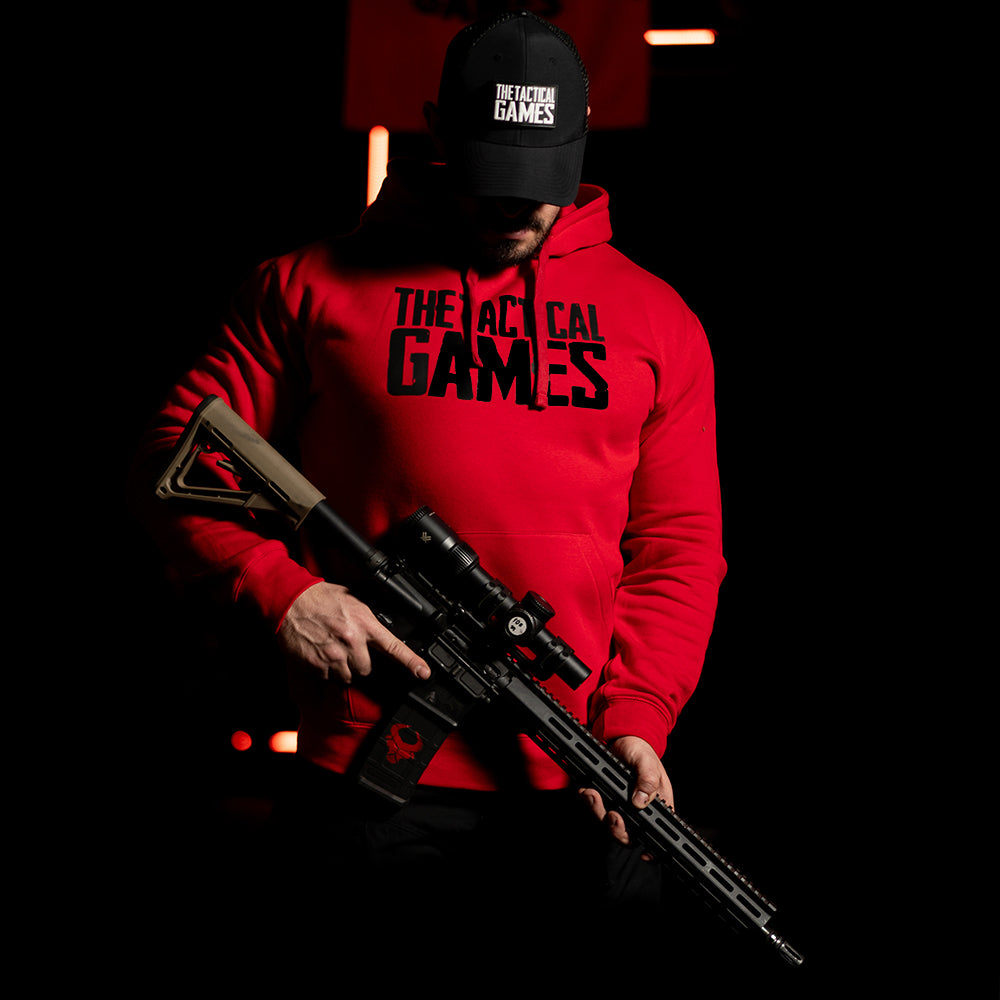 TTG Logo hoodie red - front