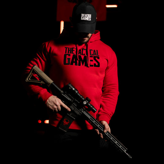 TTG Logo hoodie red - front