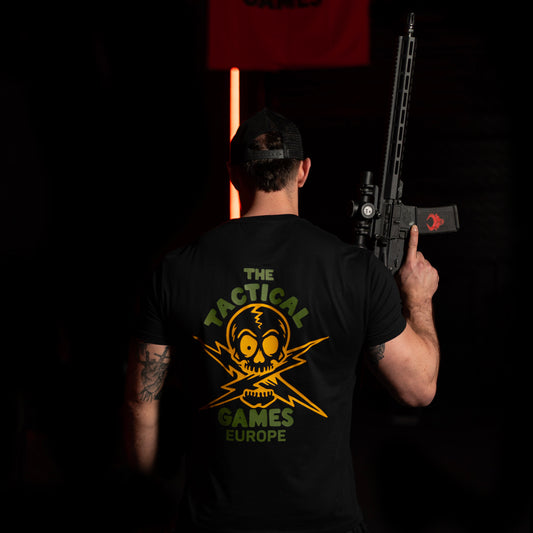 TTG Logo T-shirt black - Europe Skull back print