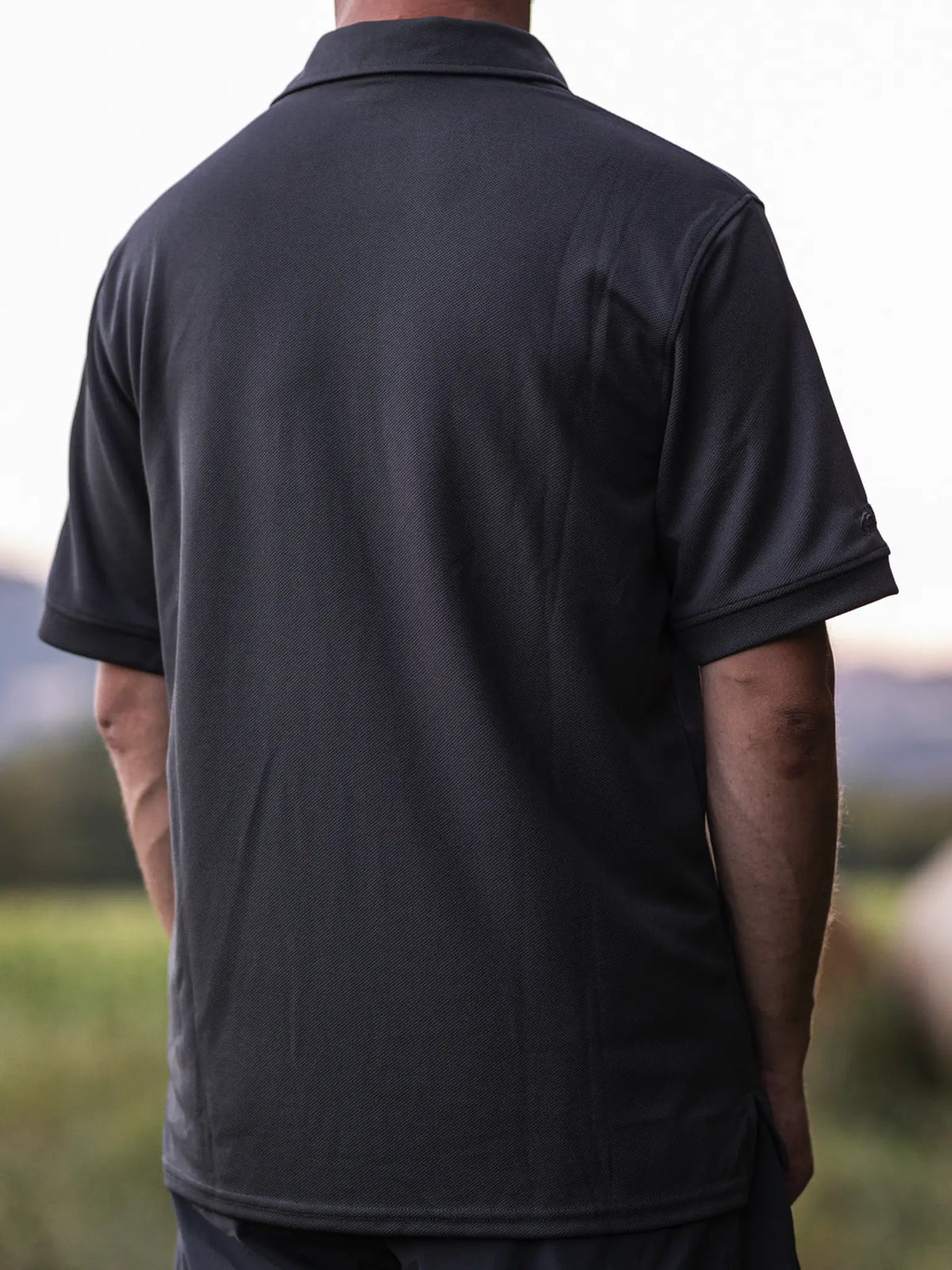 TTG polo shirt grey - detail
