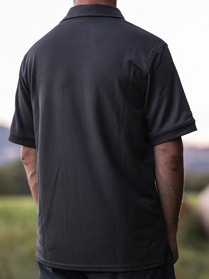 TTG polo shirt grey - detail
